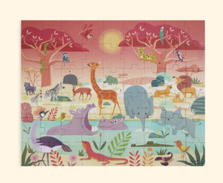 Puzzle Animal Reserve mit 54 Teilen