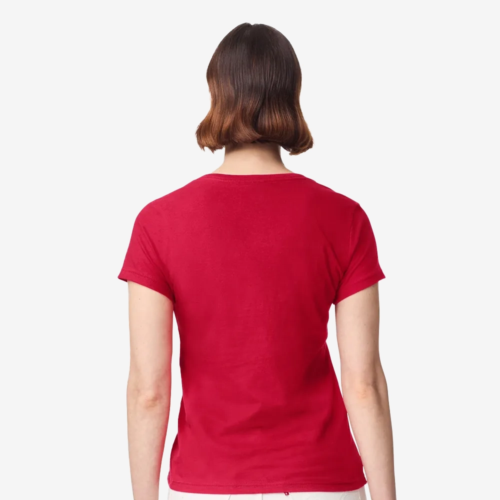 Gildan 64v00l back_cherryred