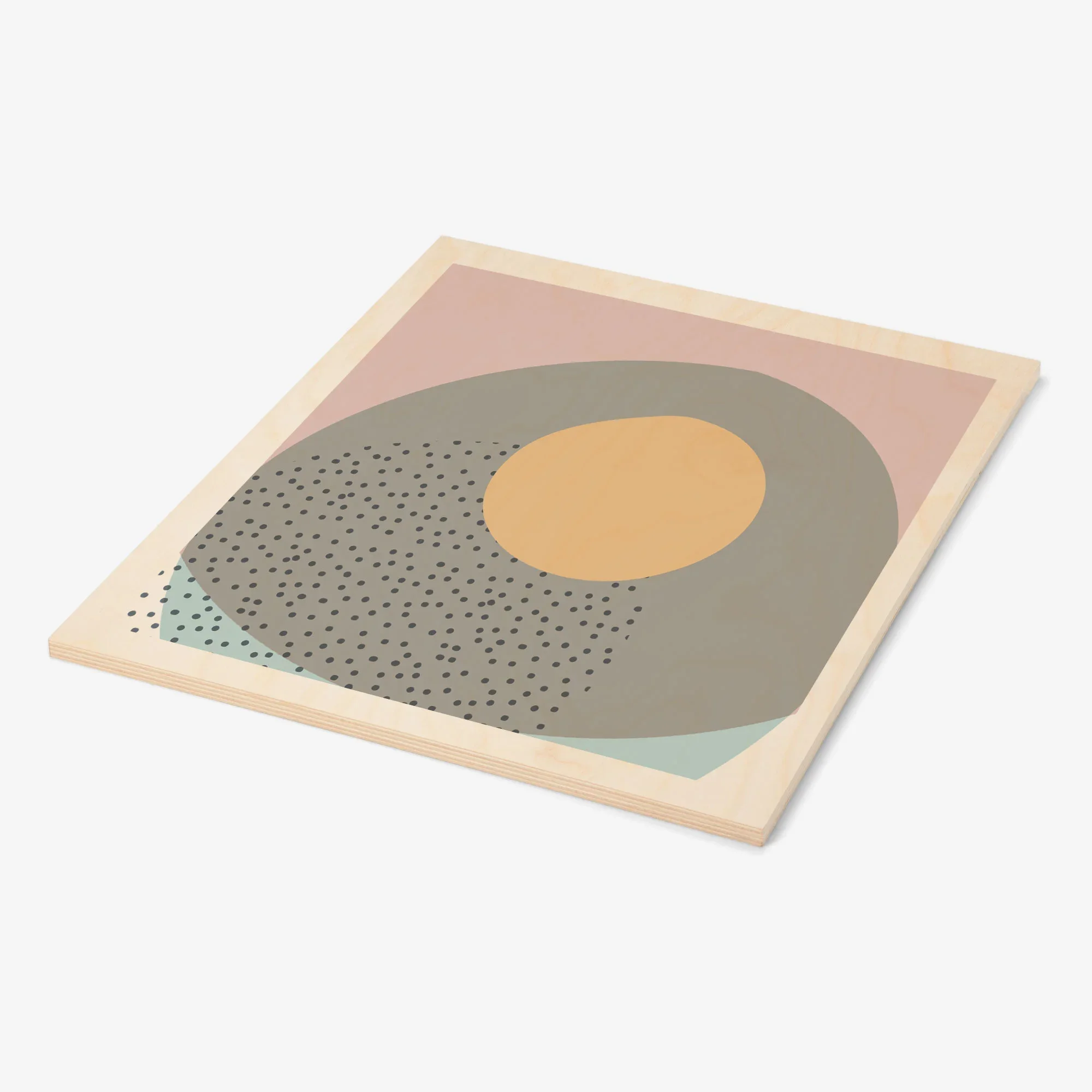 Maple print with border