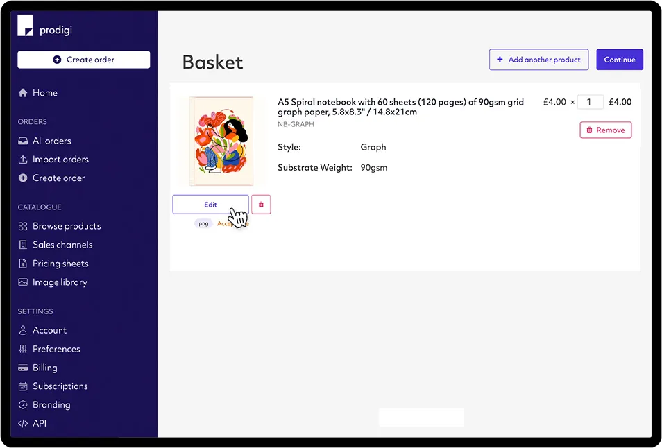 Prodigi basket