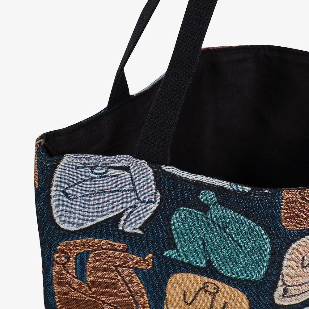 Prodigi woven tote bags detail