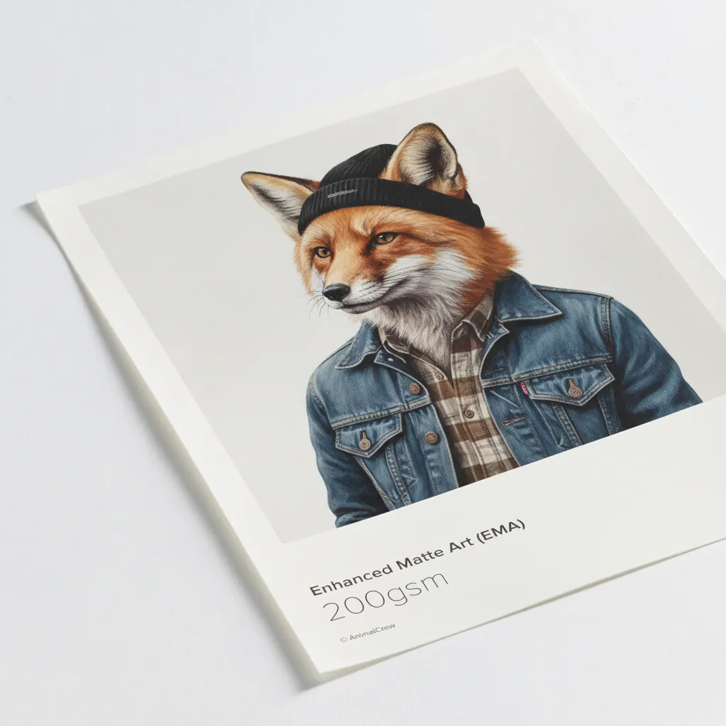 Enhanced matte art paper